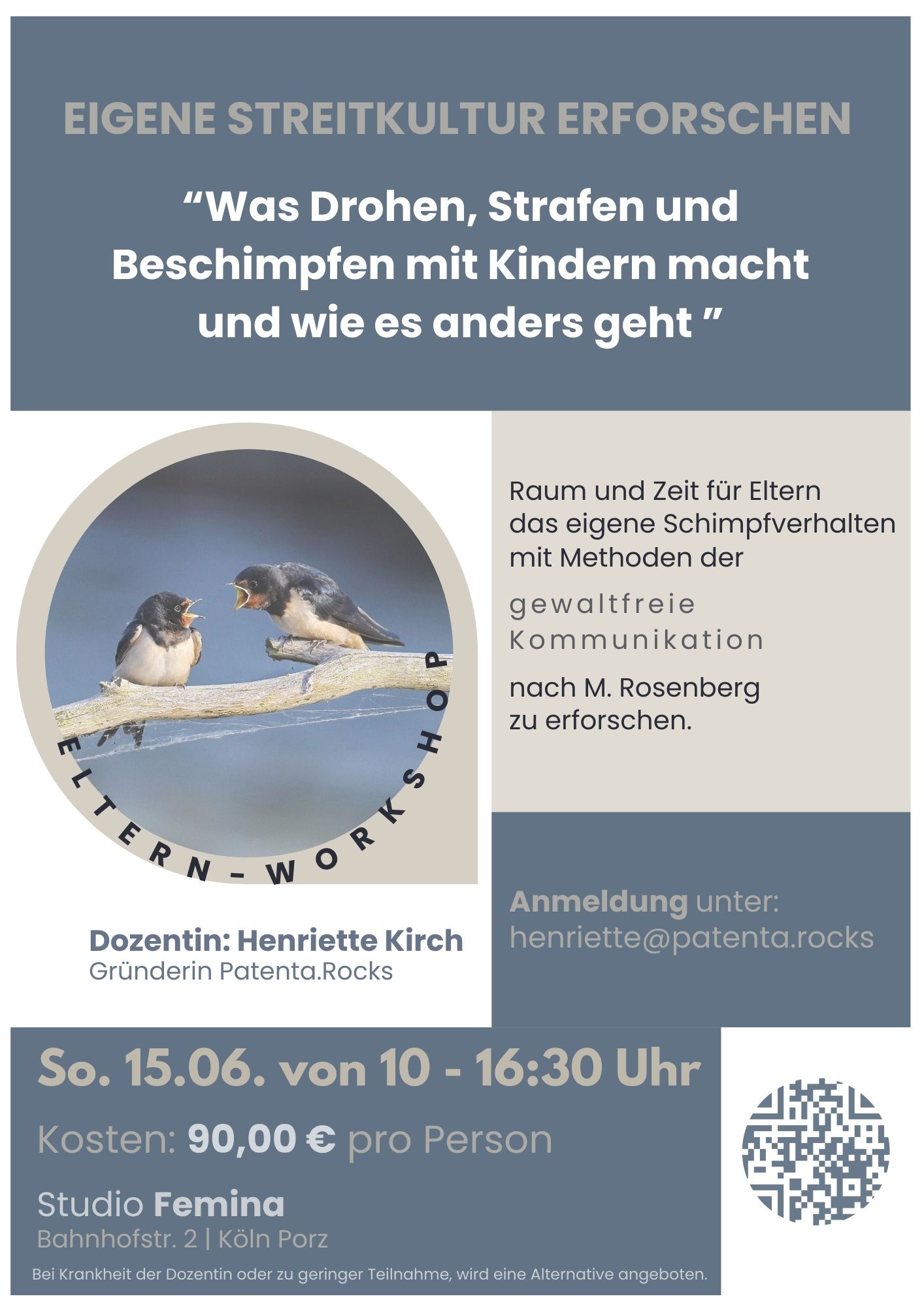 Eigene Streitkultur erforschen – Was Drohen, Strafen und Schimpfen mit Kindern macht und wie es anders geht